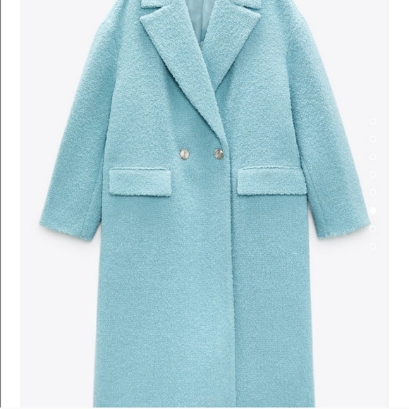 Zara Wool Coat -Limited edition Sky Blue 8357-477 . Bloggers Favorit - Picture 11 of 16
